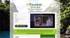 Desktop Screenshot of palawanvanforrent.com