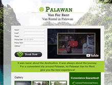 Tablet Screenshot of palawanvanforrent.com